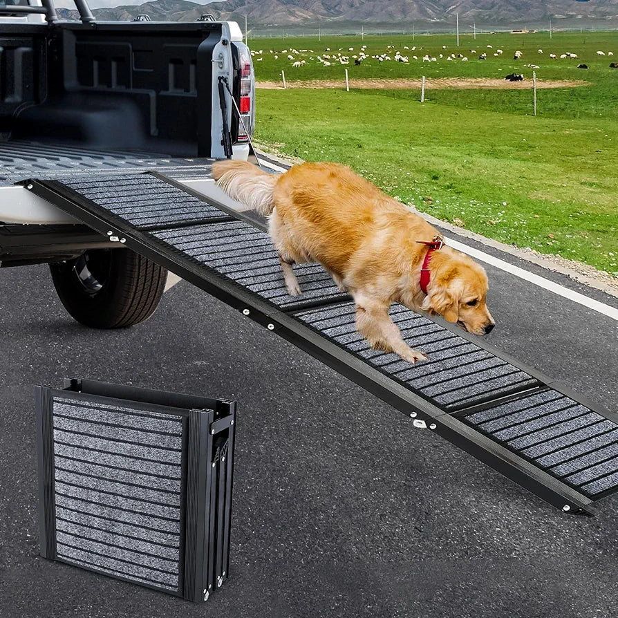 Longest 71 Dog Car Ramps Large Dogs Foldable Dog SUV Truck Ramp wit Gearcourt