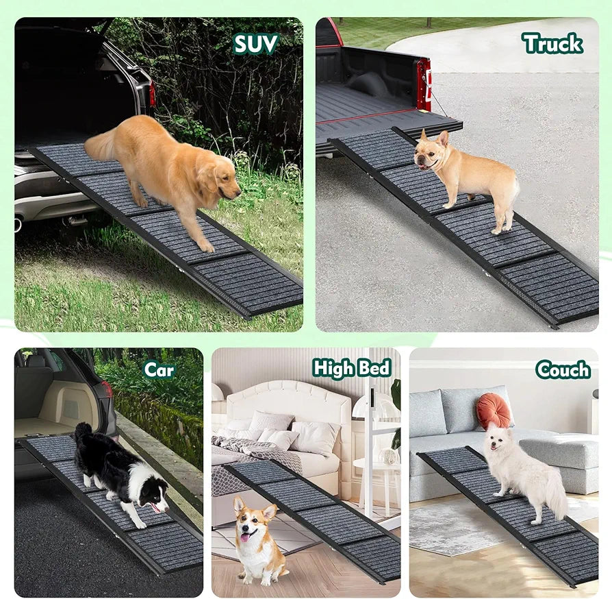 Longest 71 Dog Car Ramps Large Dogs Foldable Dog SUV Truck Ramp wit Gearcourt