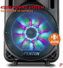 Portable Battery Powered Music System DJ Speaker 10" 450w Bluetooth, Party Lights & Microphone