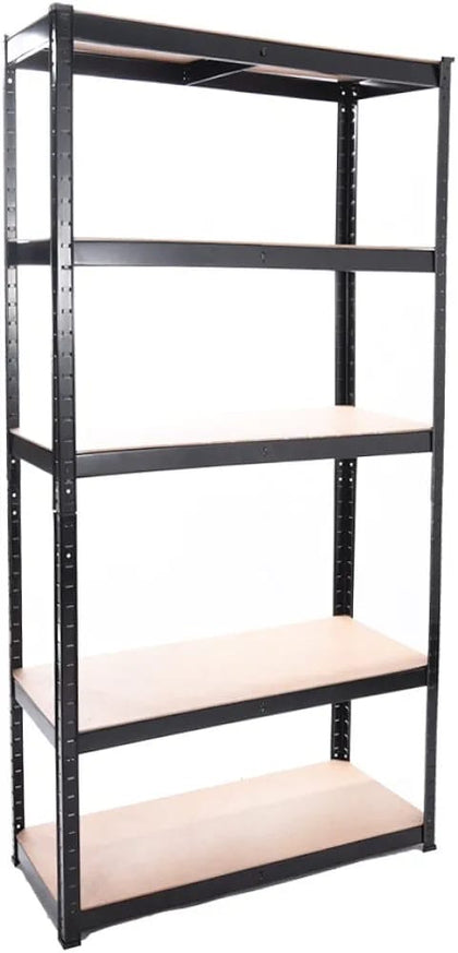 Warehouse 5 Tier Racking Shelf Heavy Duty Steel Garage Shelving Unit Garden Shed Shelving, 2 sizes