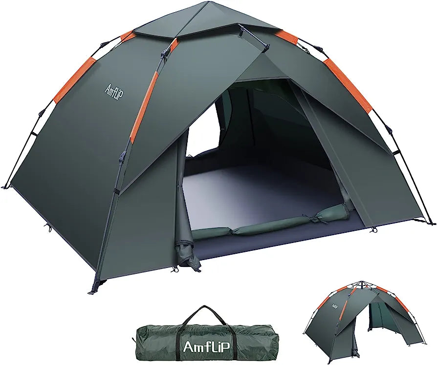 Camping Tent Automatic 3 Man Person Instant Tent Pop Up