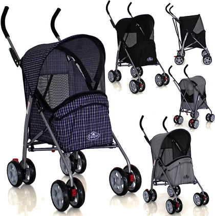 Pet Stroller Dog Puppy Carrier Travel Pushchair