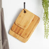 3 Bamboo Cutting Boards with Curved Edges