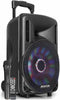 Portable Battery Powered Music System DJ Speaker 10" 450w Bluetooth, Party Lights & Microphone