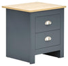 3pc Bedroom Furniture Set Wardrobe Chest Drawers Bedside Table Blue