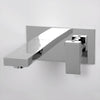 Wall Mounted Bath Filler Tap Square Single Lever Solid Brass Bathroom Faucet