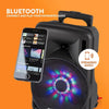 Portable Battery Powered Music System DJ Speaker 10" 450w Bluetooth, Party Lights & Microphone