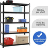 Warehouse 5 Tier Racking Shelf Heavy Duty Steel Garage Shelving Unit Garden Shed Shelving, 180x120x45cm