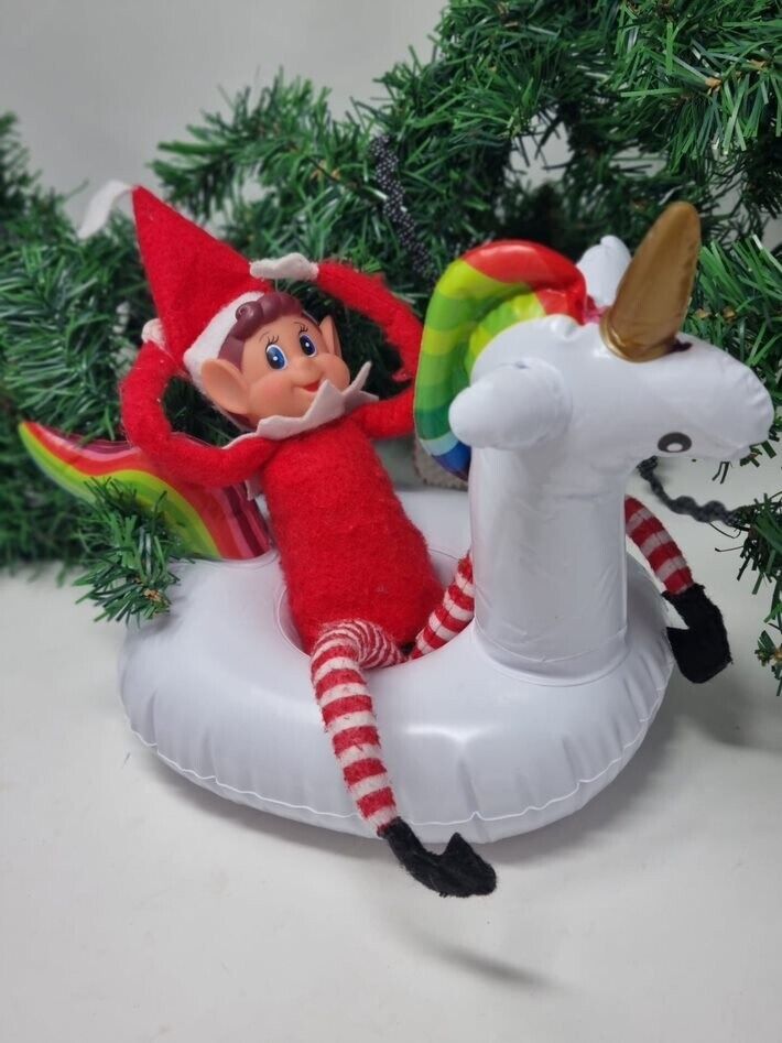 Elf Inflatable Unicorn Rubber Ring ACCESSORIES shelf Prop Idea Elves Believe Set
