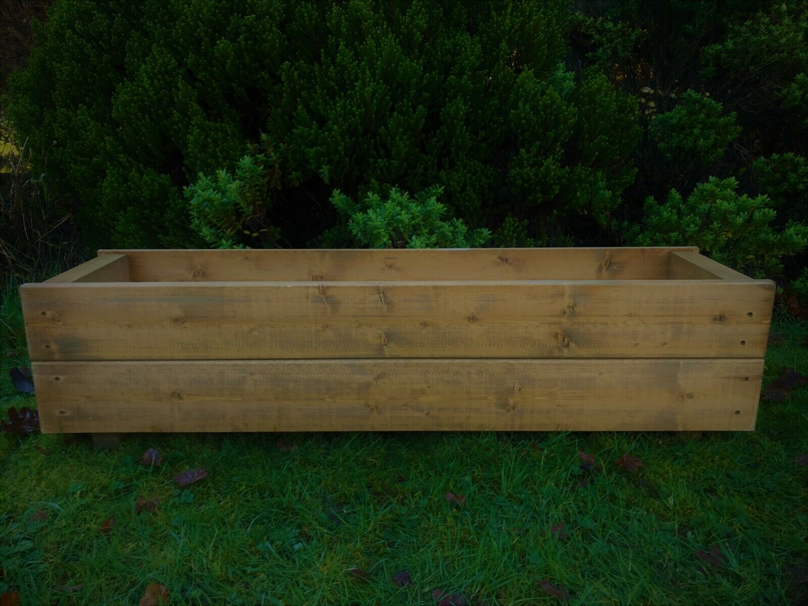 Long Garden Wooden Planter Trough Veg Wood Flower Boxes READY MADE 90cm