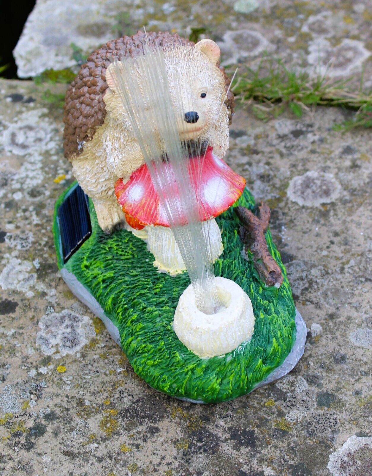 Garden Ornaments Solar Animal Hedgehog Mushroom Toadstool 15CM