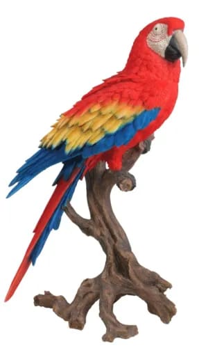 LIFE SIZE & LARGE RED MACAW FIGURE. Very Realistic & Stunning, Vivid Arts