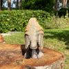 Robin on a Tree Stump Garden Ornament Resin Bird Sculpture Figurine