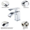 Waterfall Bathroom Sink Counter Tap Basin Sink Mixer Chrome Mono Faucet + Waste