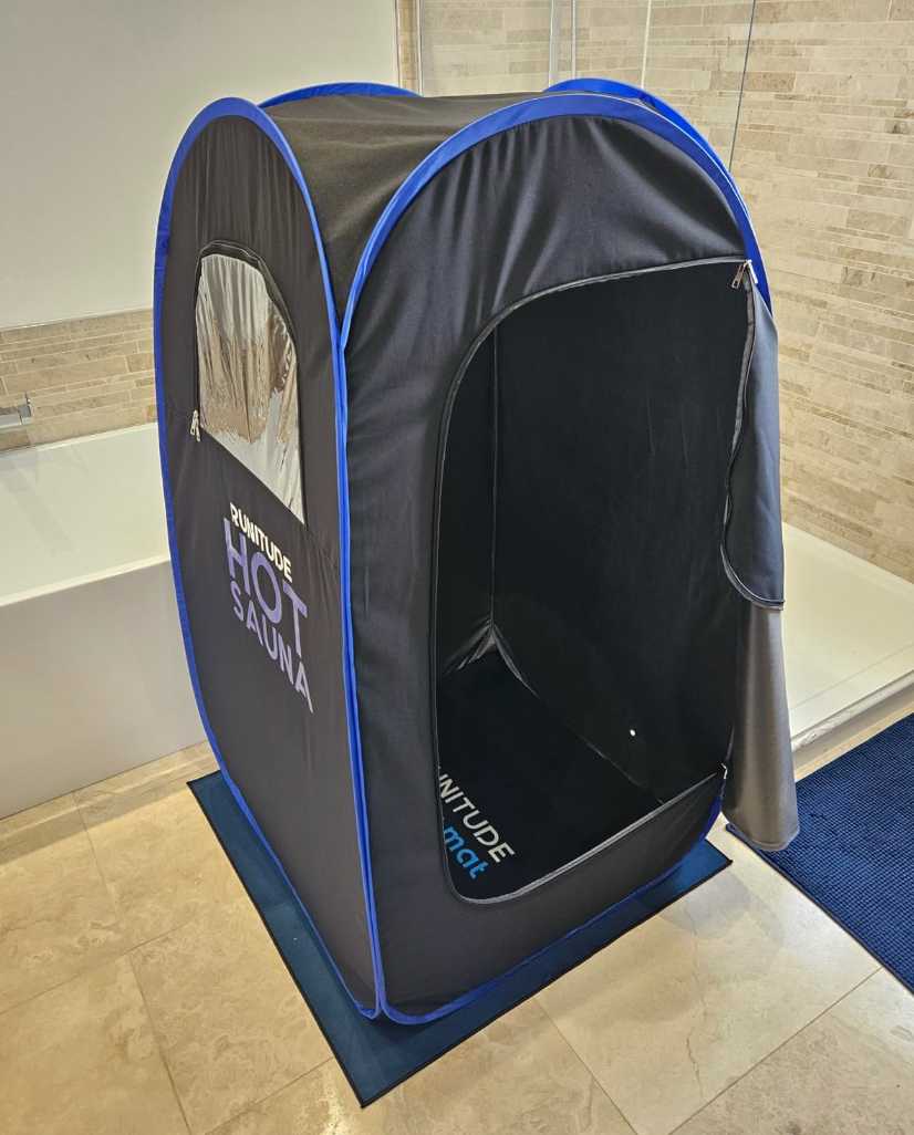 Brand New Portable Saunas Steam Tent | Full Size Home Personal Sauna Steam Detox Room | Infrared Touchscreen 1000W 2.6 Litre Generator | Including Chair & 2X Protective Floor Mats