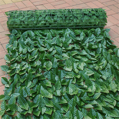 3m Artificial Hedge Fake Ivy Leaf.Garden Fence Privacy Screening Roll Wall Panel