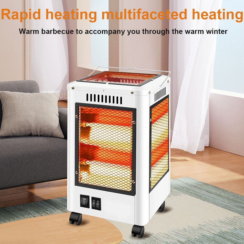 2700W Electric Heater Space Heater for Bedroom Office Indoor With Wheel Portable