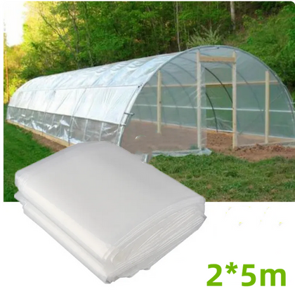 2m*5m Greenhouse PE Plastic Sheeting, Thick Garden Grow Cover Greenhouse Film