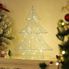 Christmas Tree Decoration Light Up Wire Ornament Xmas Indoor Decor LED Battery