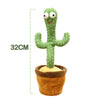 Dancing Cactus Plush Toy Singing Recording Learn Talking Kids Gift Luminous Toy