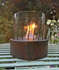 Bio Ethanol Fire Pit Tabletop Fireplace Garden Burner Heater In & Outdoor Round