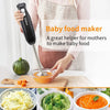 Electric Hand Blender Stick Stainless Steel Blades Food Mixer 200W Beaker Juice