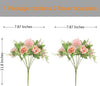 2Pcs Artificial Peony Silk Hydrangeas Chrysanthemum Carnations All Flower Bouquets for Wedding, Home Office Garden Decoration