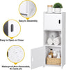 Waterproof Bathroom Storage Cabinet Free Standing Cabinet Organizer Unit White
