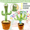 Dancing Cactus Plush Toy Singing Recording Learn Talking Kids Gift Luminous Toy