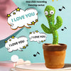 Dancing Cactus Plush Toy Singing Recording Learn Talking Kids Gift Luminous Toy