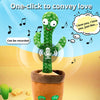 Dancing Cactus Plush Toy Singing Recording Learn Talking Kids Gift Luminous Toy