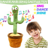 Dancing Cactus Plush Toy Singing Recording Learn Talking Kids Gift Luminous Toy