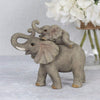 Mother and Baby Ornament | Elephant Adventures | 2pcs. 290g, Grey