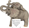 Mother and Baby Ornament | Elephant Adventures | 2pcs. 290g, Grey