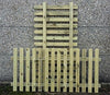 90cm (3ft) tall x 1.8m (6ft) Picket Garden Fence Panel hand built treated wood