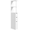 Tall Bathroom Cabinet, Bathroom Storage Cabinet W/ Shelf, Drawers White