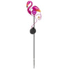 Solar Metal Flamingo Garden Stake LED Light Ornament Outdoor Decoration