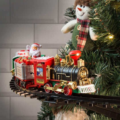 The Christmas Workshop 70129 Christmas Tree Train Set / Attaches To Your Tree / 89cm Diameter /