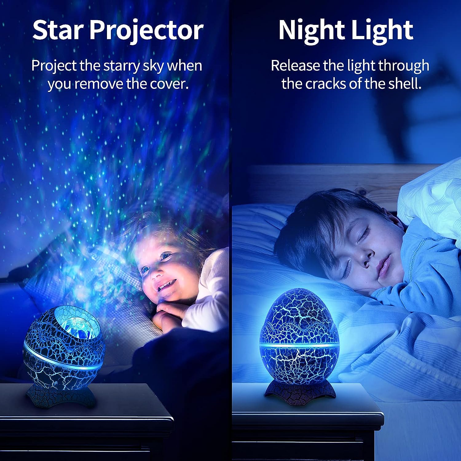 LED Star Projector Galaxy Projector Light with White Noise Soothes Sleep, Music Player for Party, Rotating Night Lights for Bedroom and Room Decoration, Gifts for Kids/Adults