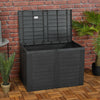 190 Litre Compact Plastic Outdoor Balcony Patio Garden Storage Box Chest Crate