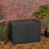 190 Litre Compact Plastic Outdoor Balcony Patio Garden Storage Box Chest Crate