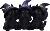 Nemesis Now Three Wise Black Cats See No Hear No Speak No Evil Familiar Figurine,11.5cm