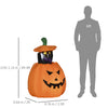 4' Inflatable Halloween Pumpkin Outdoor Decoration Waterproof LED Lights