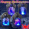 4x Halloween Light Up Tombstone Horror LED Game Props Outdoor Garden Party Decor