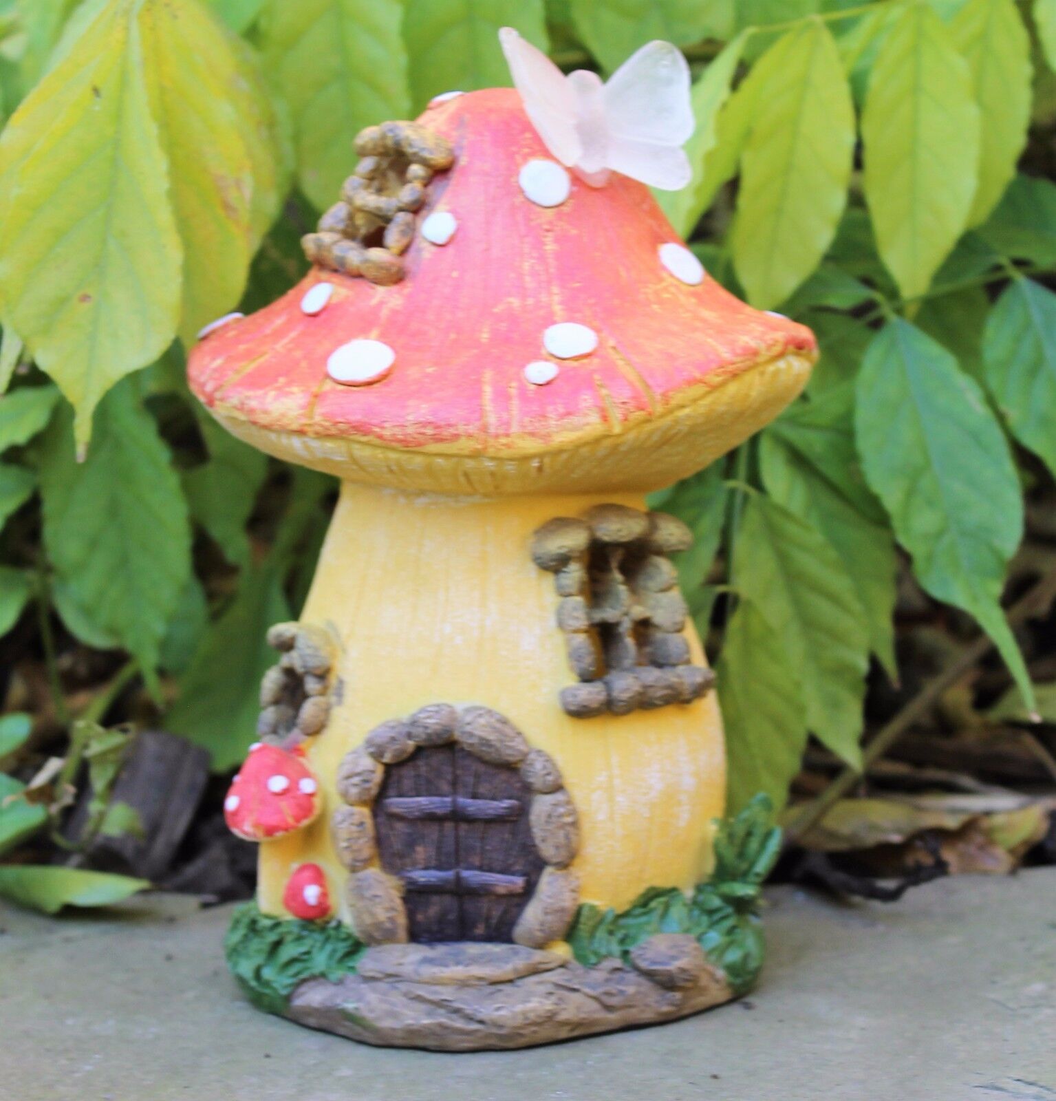 Garden Fairy Mushroom Flower House Solar Decorative Ornament Secret Gift