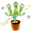 Dancing Cactus Plush Toy Singing Recording Learn Talking Kids Gift Luminous Toy