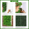 Artificial Plant Wall Mat Fence Greenery Panel Decor Foliage Hedge Grass 60x40cm Pack of 2
