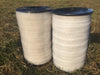 ELECTRIC FENCE TAPE - 2 x 20mm White Rolls 400m In Total Poly Fencing Horse