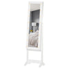 Free Standing LED Mirrored Jewellery Cabinet Armoire Floor Organiser