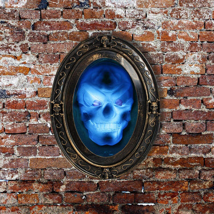 Halloween Haunted Oval Mirror NEW Motion Sensor Speaking Spooky Picture